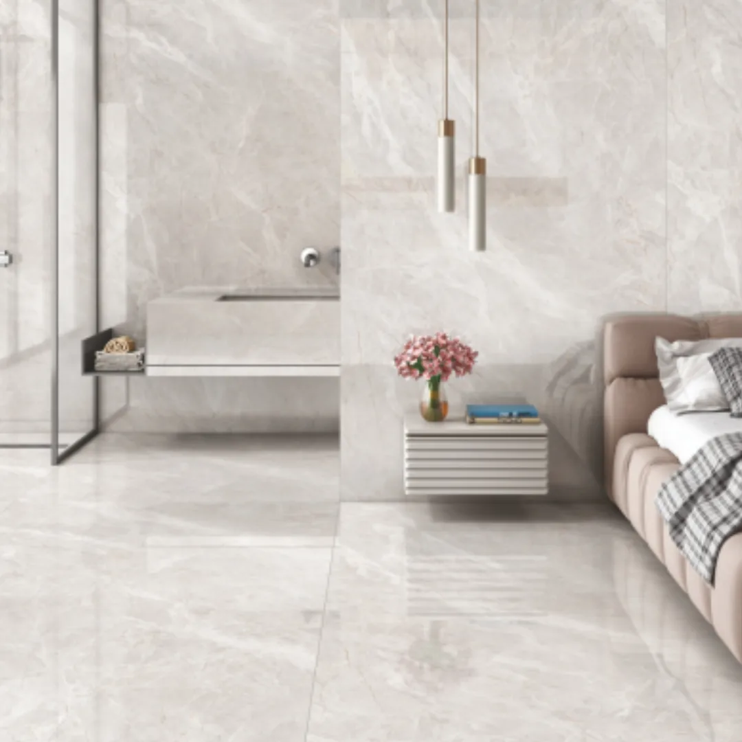 Exotica KJ - Floris Bianco, marble-look wall tile for bathroom